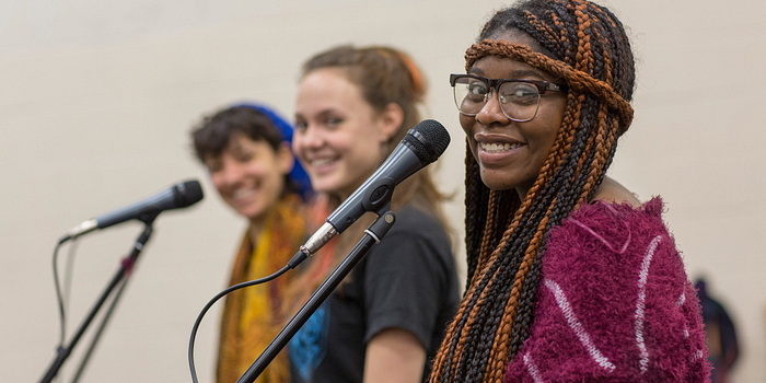 picture of centennial college students singing